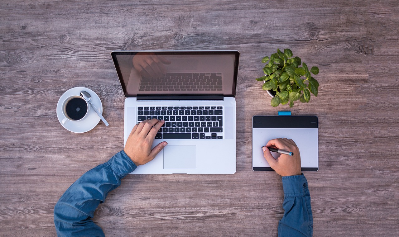 Man working at computer